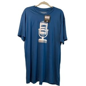 NWT Vin Scully Microphone T Shirt Dodgers Memories Memorial Time Tee XXXL 3XL